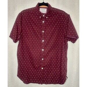 Denim & Flower Slim Fit Size Large 42 Button Up Short Sleeve Shirt